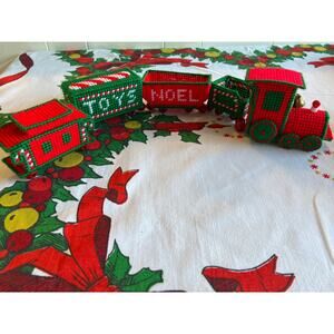 Train Needlepoint Decoration